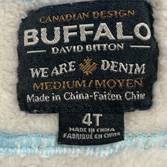 Buffalo Plaid Toddler Girl Hooded Jacket/Shacket with Sherpa Lining - Picture 5 of 7